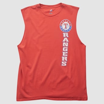 Texas Rangers Majestic 2010s Tank - Red - M by Fanatics Real Vintage