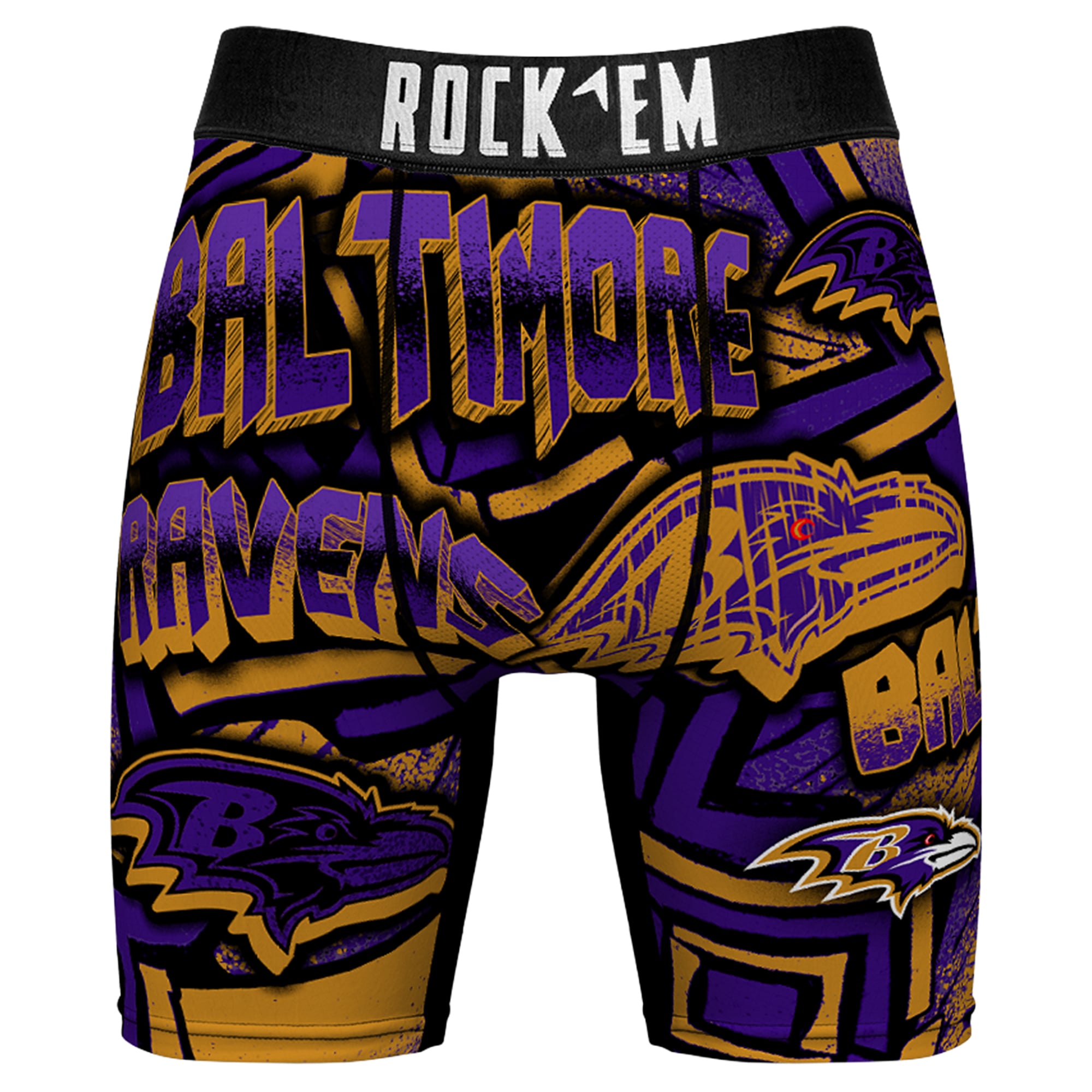 Men’s Rock Em Socks Purple Baltimore Ravens Sketched Out Boxer Briefs Men’s Rock Em Socks Purple Baltimore Ravens Sketched Out Boxer Briefs