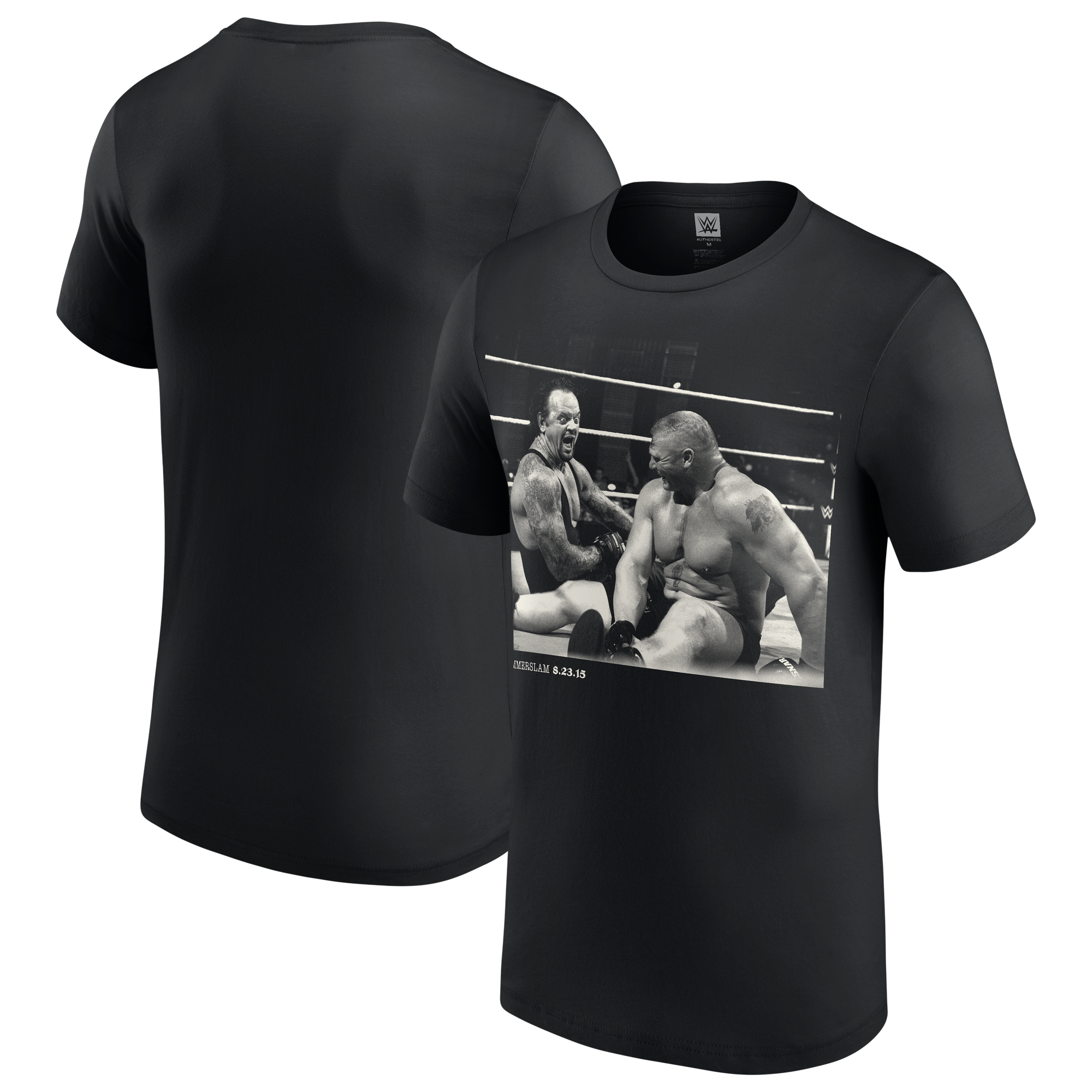 Men's Black Brock Lesnar SummerSlam 2015 Undertaker Laugh T-Shirt