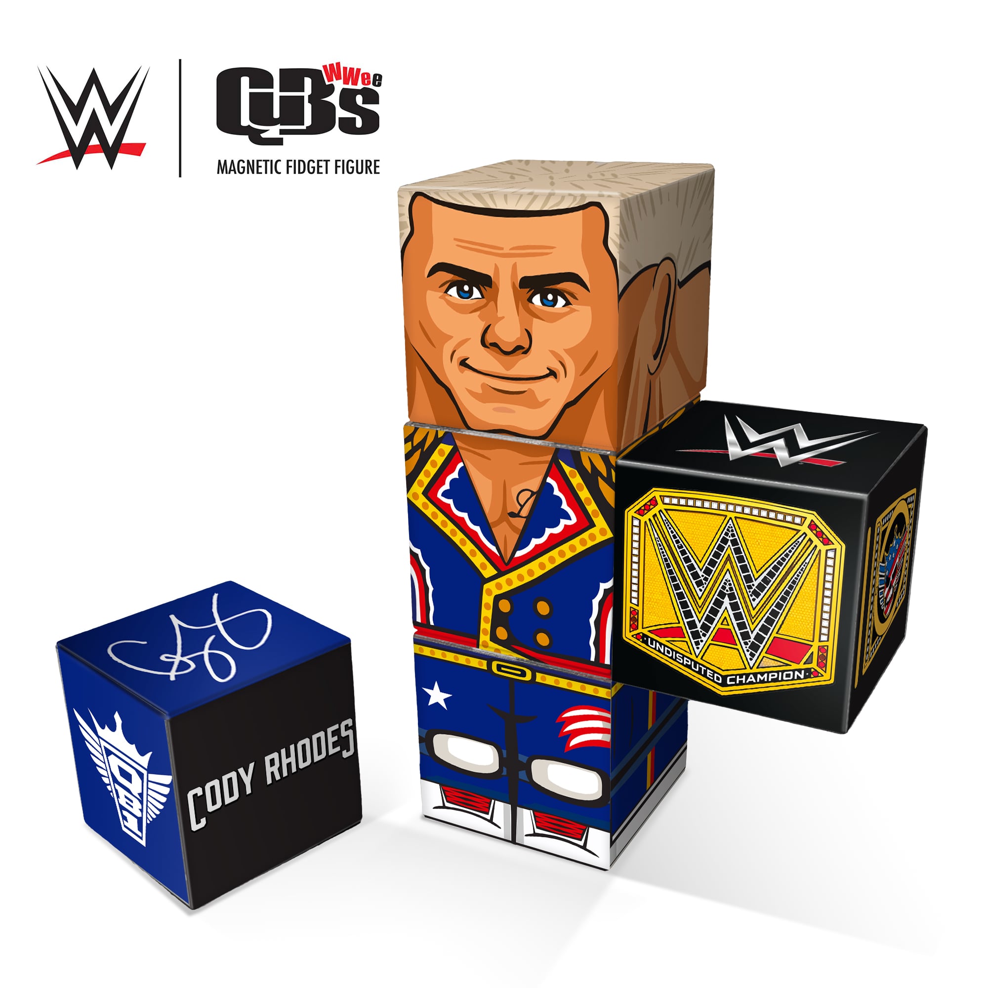 Cody Rhodes Magnetic QuBee Fidget Figure