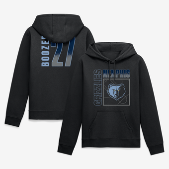 Men's Cameron Boozer Black Memphis Grizzlies Big & Tall Home Court Pop Name & Number Hoodie