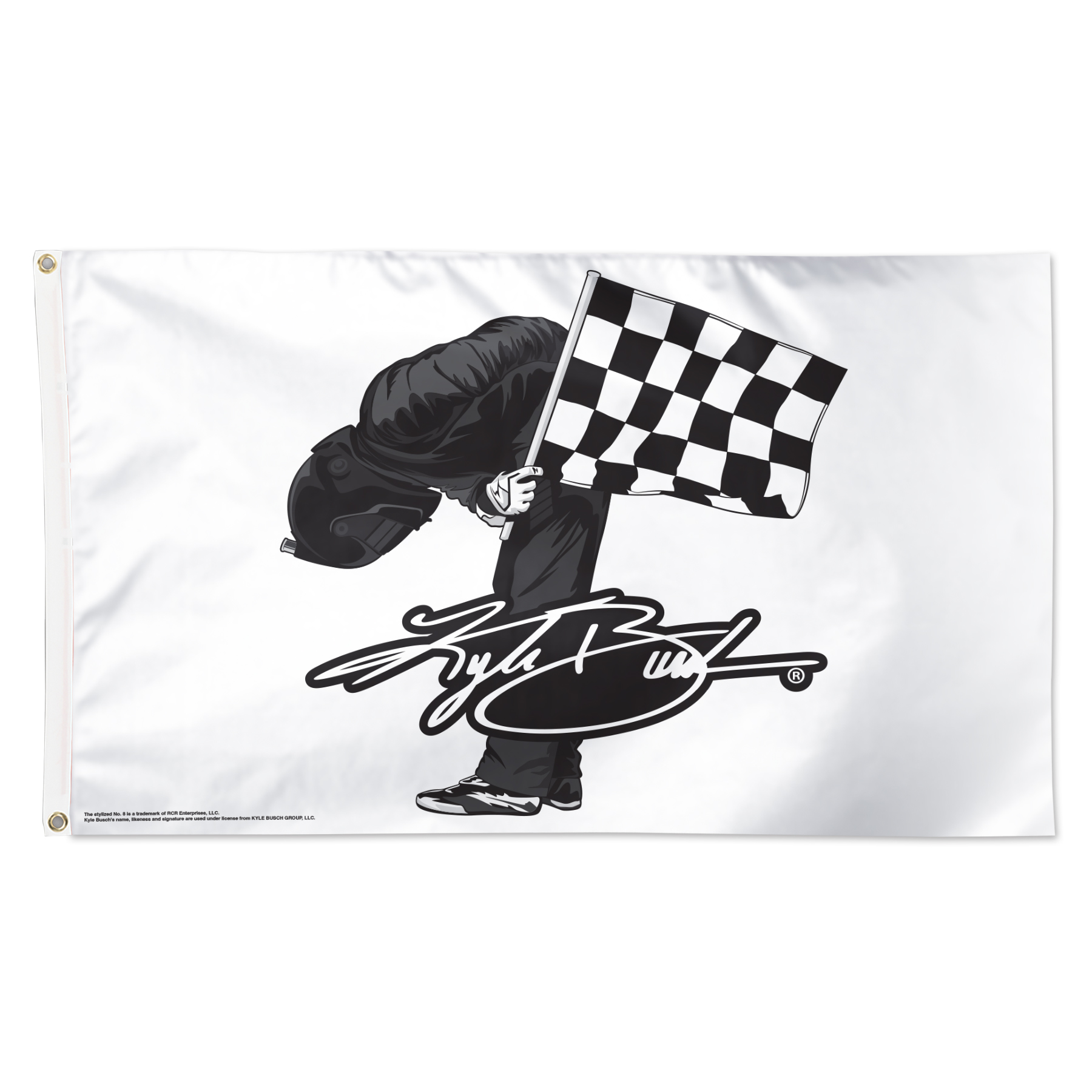 WinCraft Kyle Busch Forever Rowdy 3' x 5' One-Sided Deluxe Flag