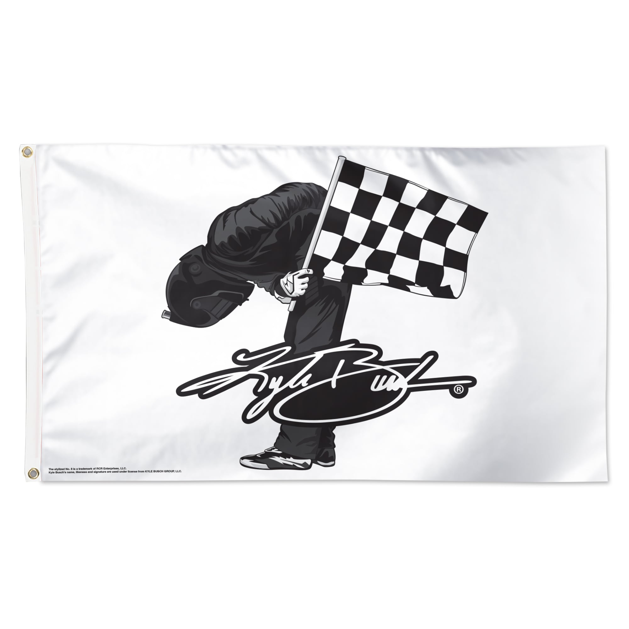 WinCraft Kyle Busch Forever Rowdy 3′ x 5′ One-Sided Deluxe Flag WinCraft Kyle Busch Forever Rowdy 3′ x 5′ One-Sided Deluxe Flag