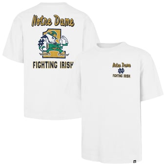 Men's '47  White Notre Dame Fighting Irish #1 Mascot Foundation T-Shirt