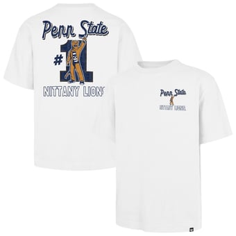 Men's '47  White Penn State Nittany Lions #1 Mascot Foundation T-Shirt
