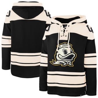 Men's '47  Black Oregon Ducks Superior Lacer Hoodie