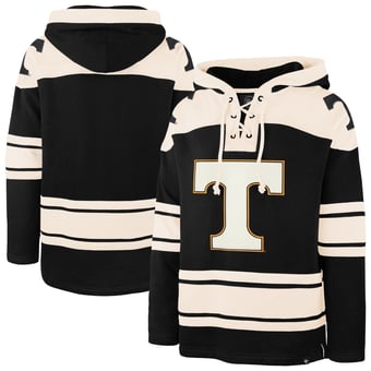 Men's '47  Black Tennessee Volunteers Superior Lacer Hoodie