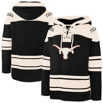 Men's '47  Black Texas Longhorns Superior Lacer Hoodie