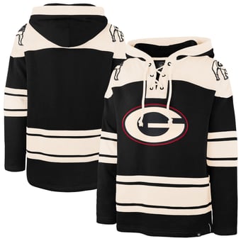 Men's '47  Black Georgia Bulldogs Superior Lacer Hoodie