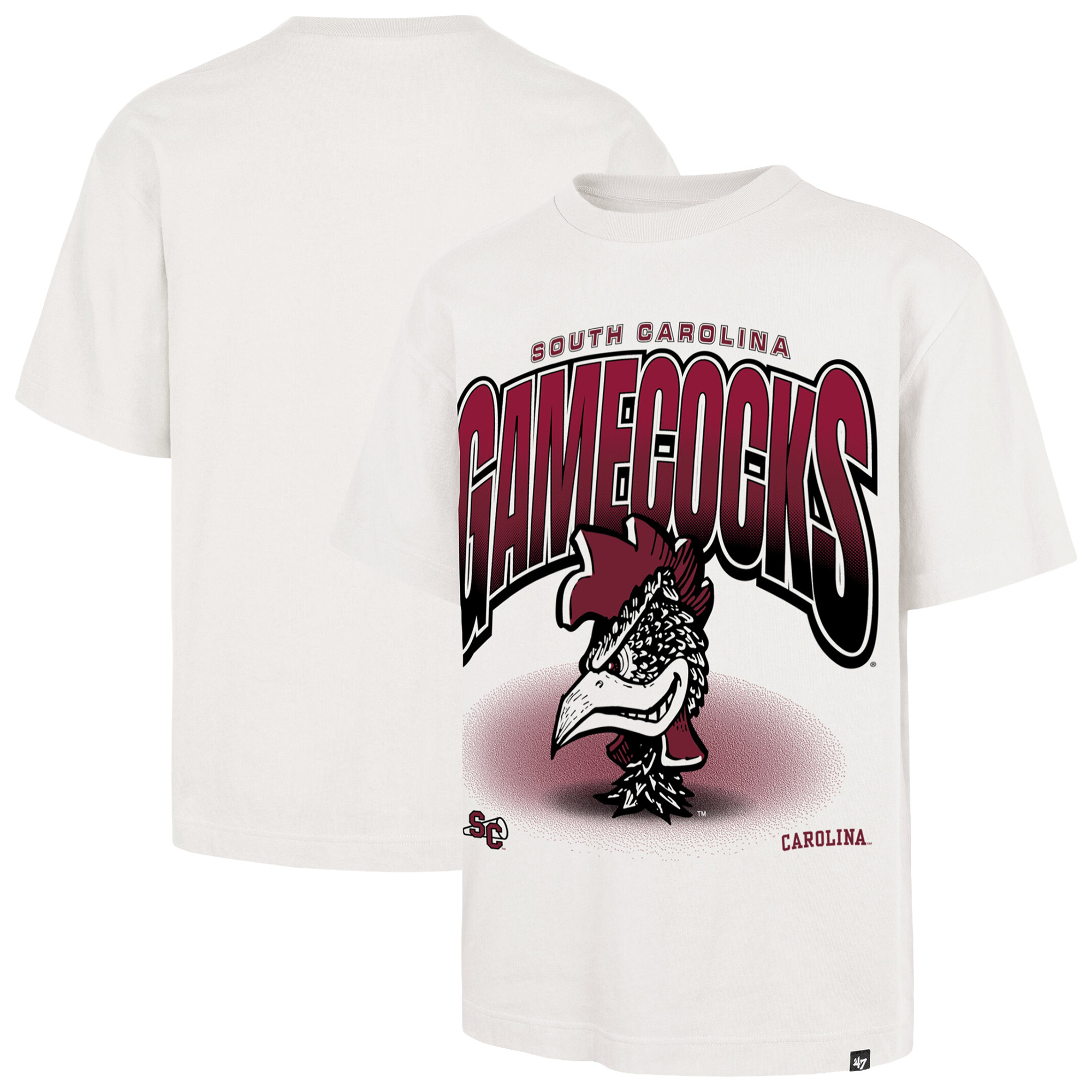 Men’s ’47 Cream South Carolina Gamecocks Team Flex Foundation T-Shirt