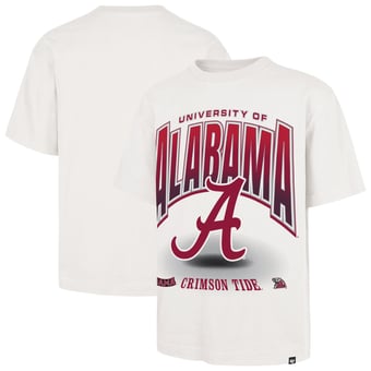 Men's '47  Cream Alabama Crimson Tide Team Flex Foundation T-Shirt