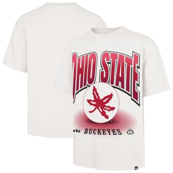 Men's '47  Cream Ohio State Buckeyes Team Flex Foundation T-Shirt