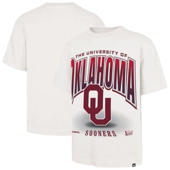 Men's '47  Cream Oklahoma Sooners Team Flex Foundation T-Shirt