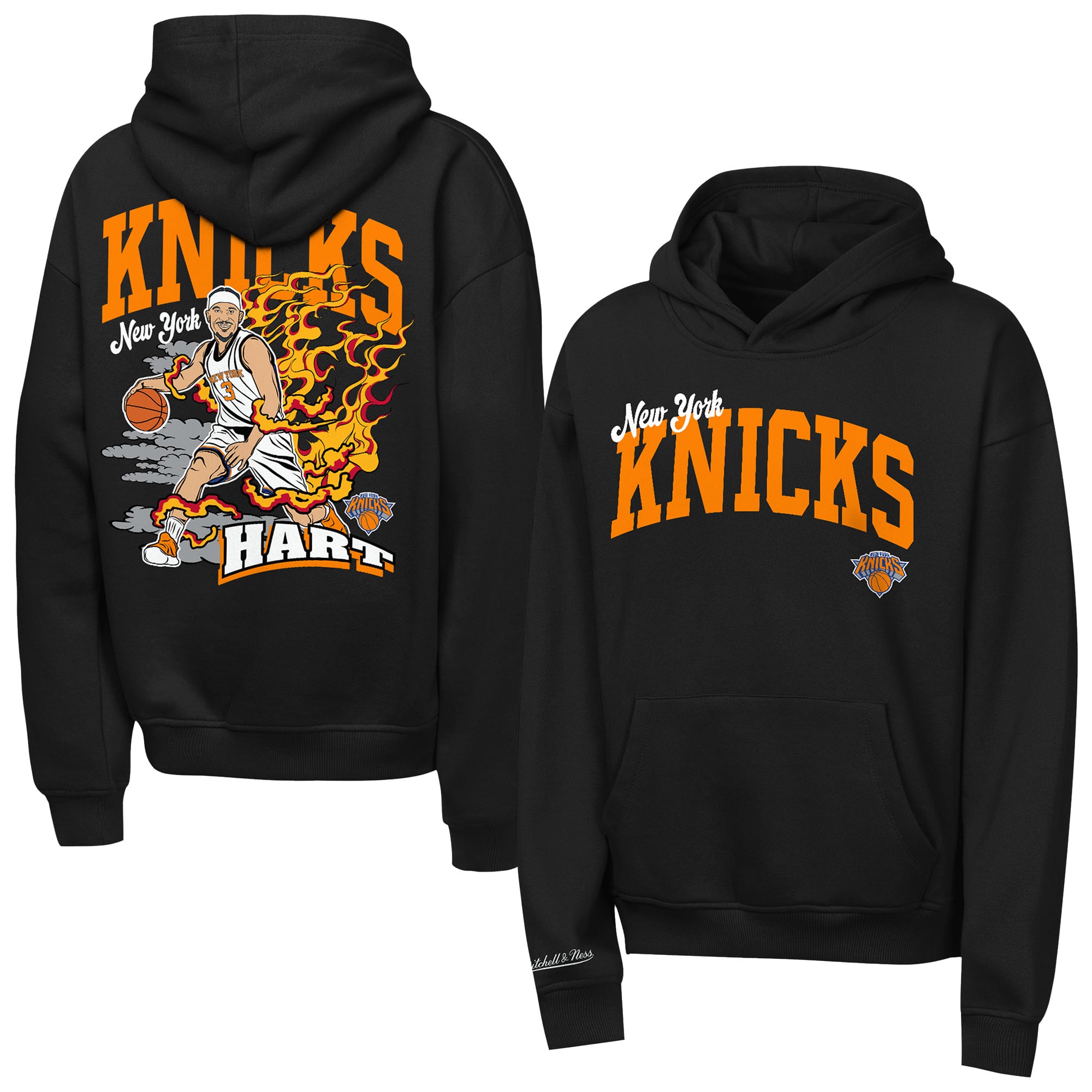 Youth Mitchell & Ness Josh Hart Black New York Knicks Fired Up Hoodie