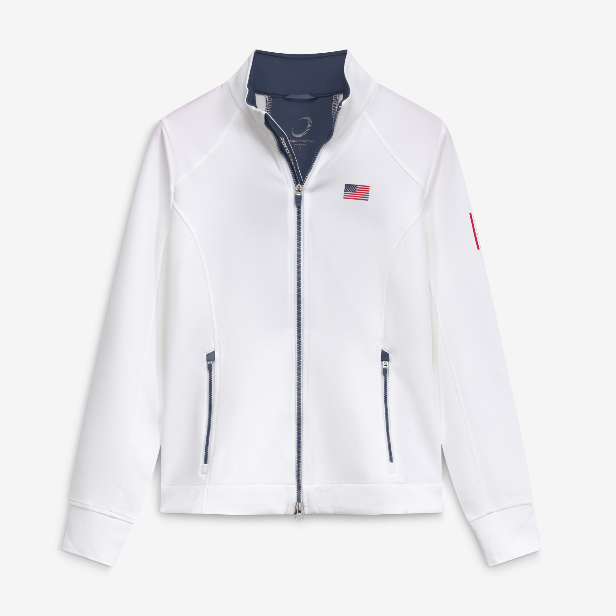 Women’s Zero Restriction White Presidents Cup Mikaela Full-Zip Jacket Women’s Zero Restriction White Presidents Cup Mikaela Full-Zip Jacket
