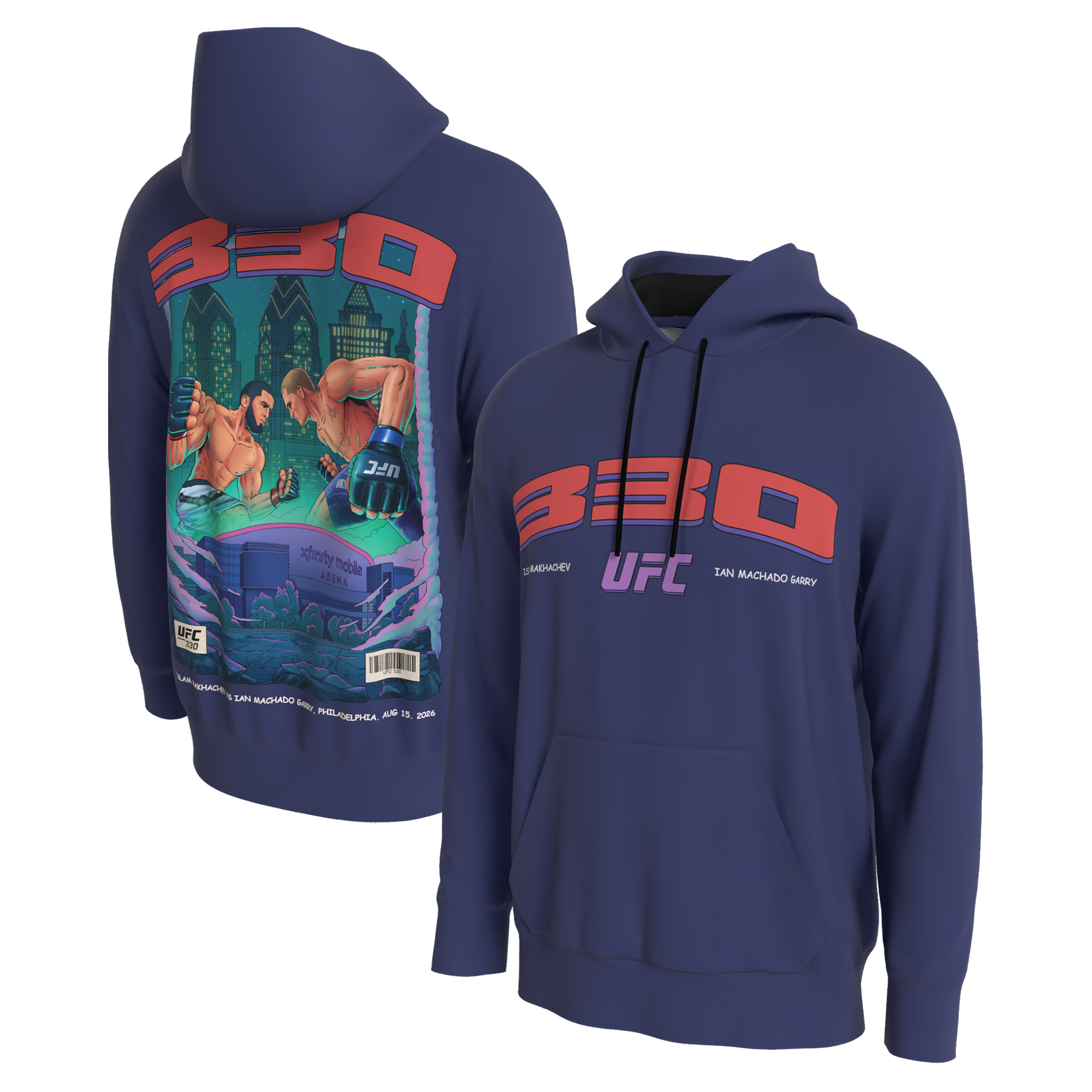 Men's ProSphere Purple UFC 330: Makhachev vs. Machado Garry Artist Series Hoodie