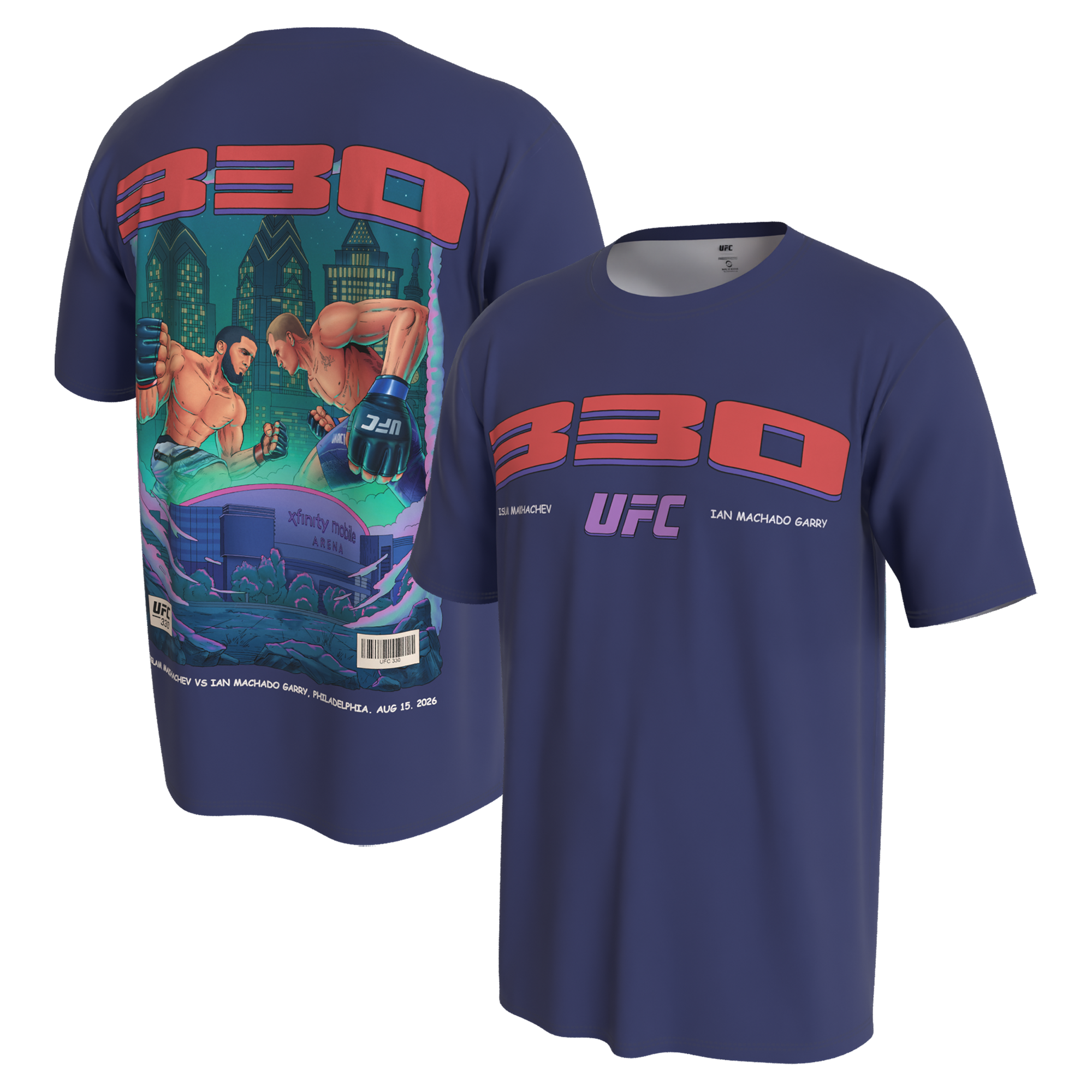 Youth ProSphere Purple UFC 330: Makhachev vs. Machado Garry Artist Series T-Shirt