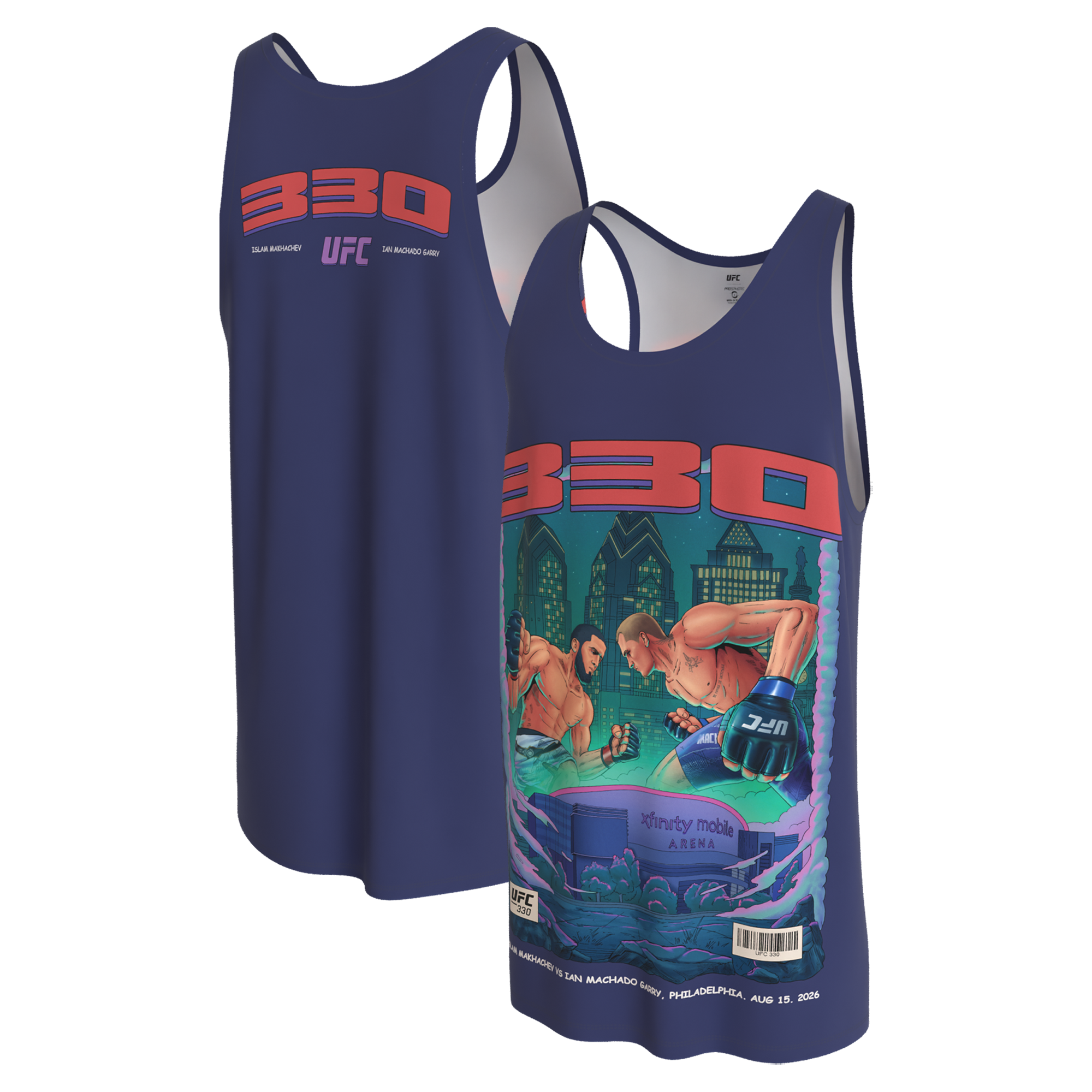 Men's ProSphere Purple UFC 330: Makhachev vs. Machado Garry Artist Series Tank Top
