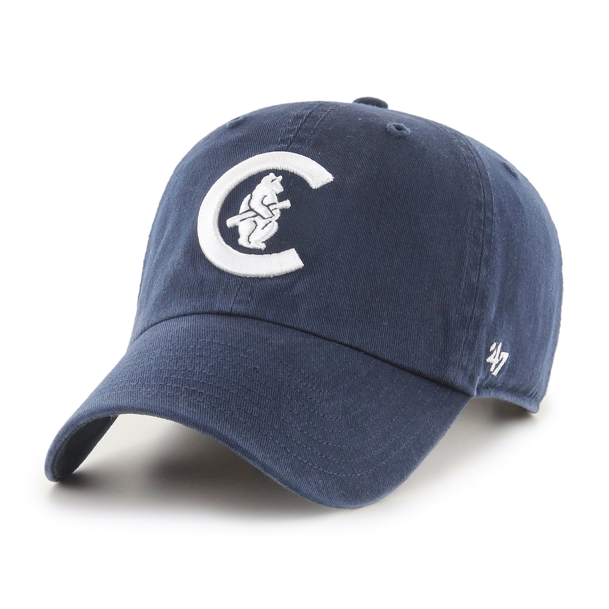 Men's '47 Navy Chicago Cubs Cooperstown Collection Clean Up Adjustable Hat