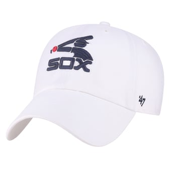 Men's '47 White Chicago White Sox Cooperstown Collection Clean Up Adjustable Hat