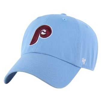 Men's '47 Light Blue Philadelphia Phillies Cooperstown Collection Clean Up Adjustable Hat