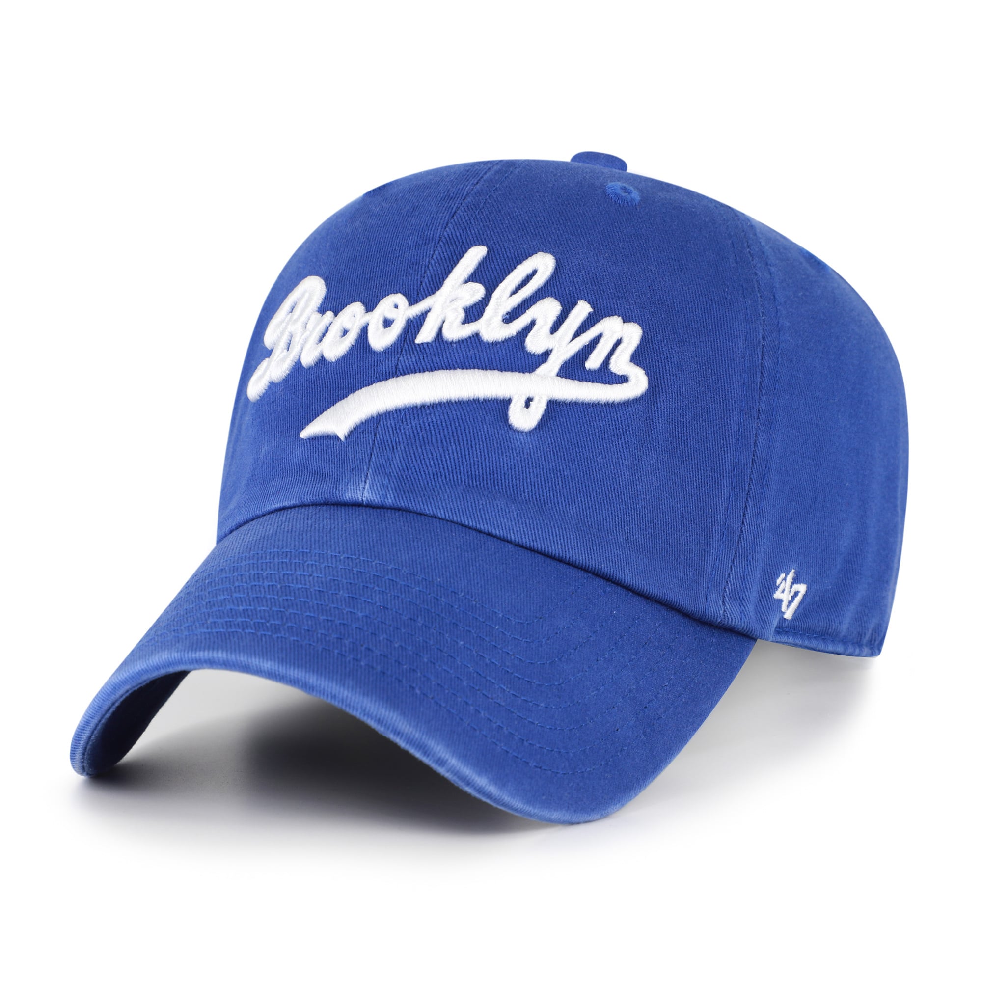 Men's '47 Royal Brooklyn Dodgers Cooperstown Collection Script Clean Up Adjustable Hat