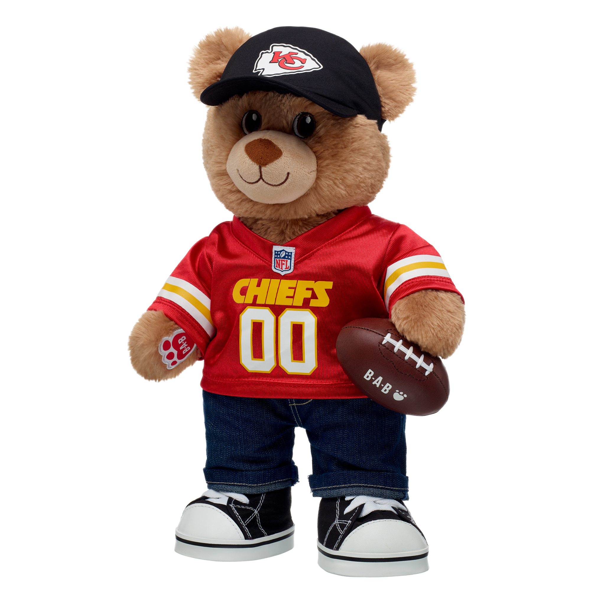Build-A-Bear  Kansas City Chiefs Happy Hugs Teddy Bear Gift Set