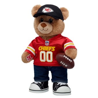 Build-A-Bear  Kansas City Chiefs Happy Hugs Teddy Bear Gift Set