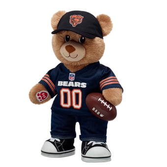 Build-A-Bear  Chicago Bears Happy Hugs Teddy Bear Gift Set