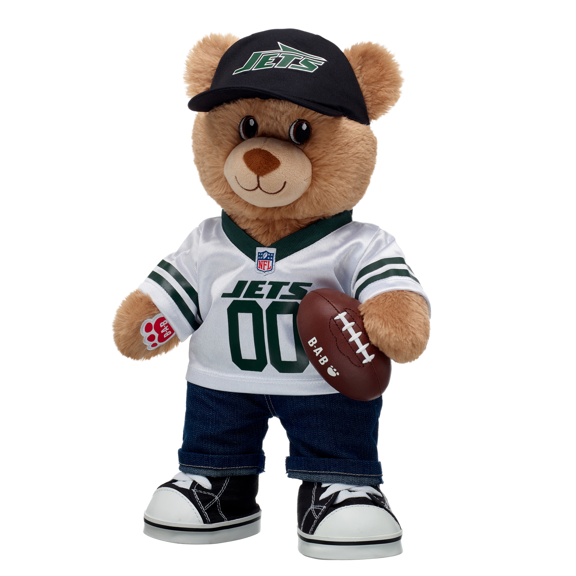 Build-A-Bear  New York Jets Happy Hugs Teddy Bear Gift Set