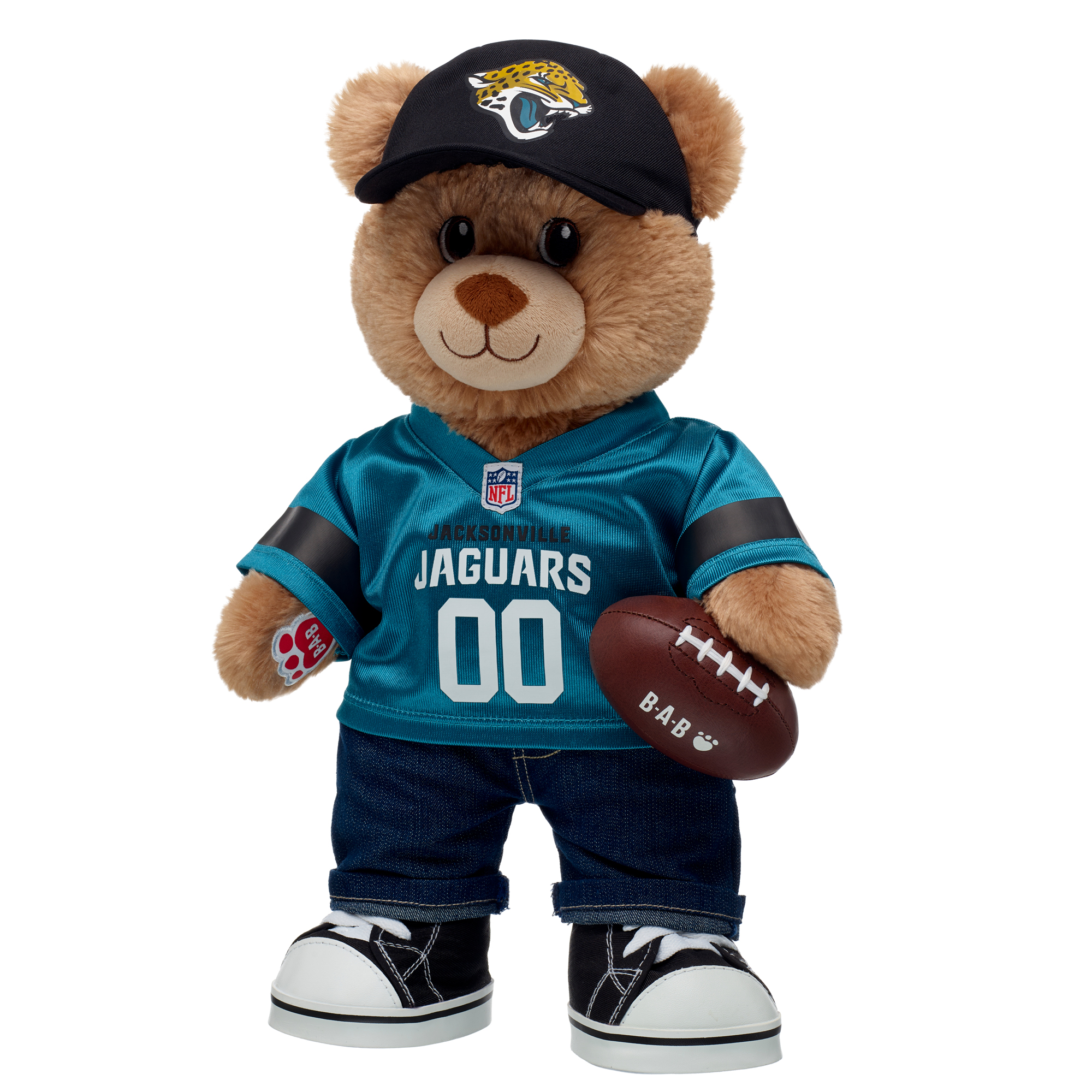 Build-A-Bear  Jacksonville Jaguars Happy Hugs Teddy Bear Gift Set