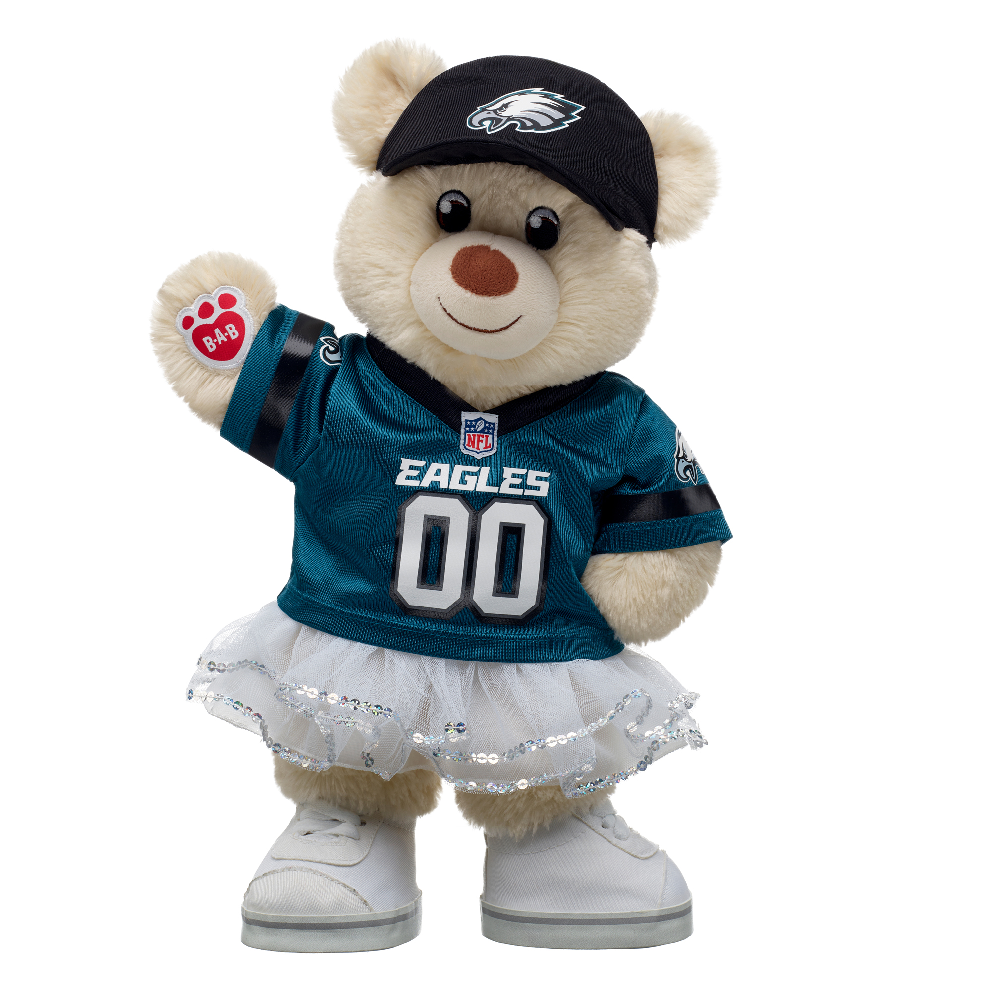 Build-A-Bear  Philadelphia Eagles Happy Hugs Teddy Bear
