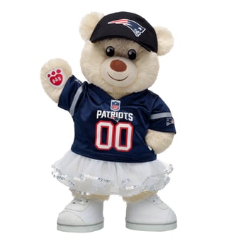 Build-A-Bear  New England Patriots Happy Hugs Teddy Bear