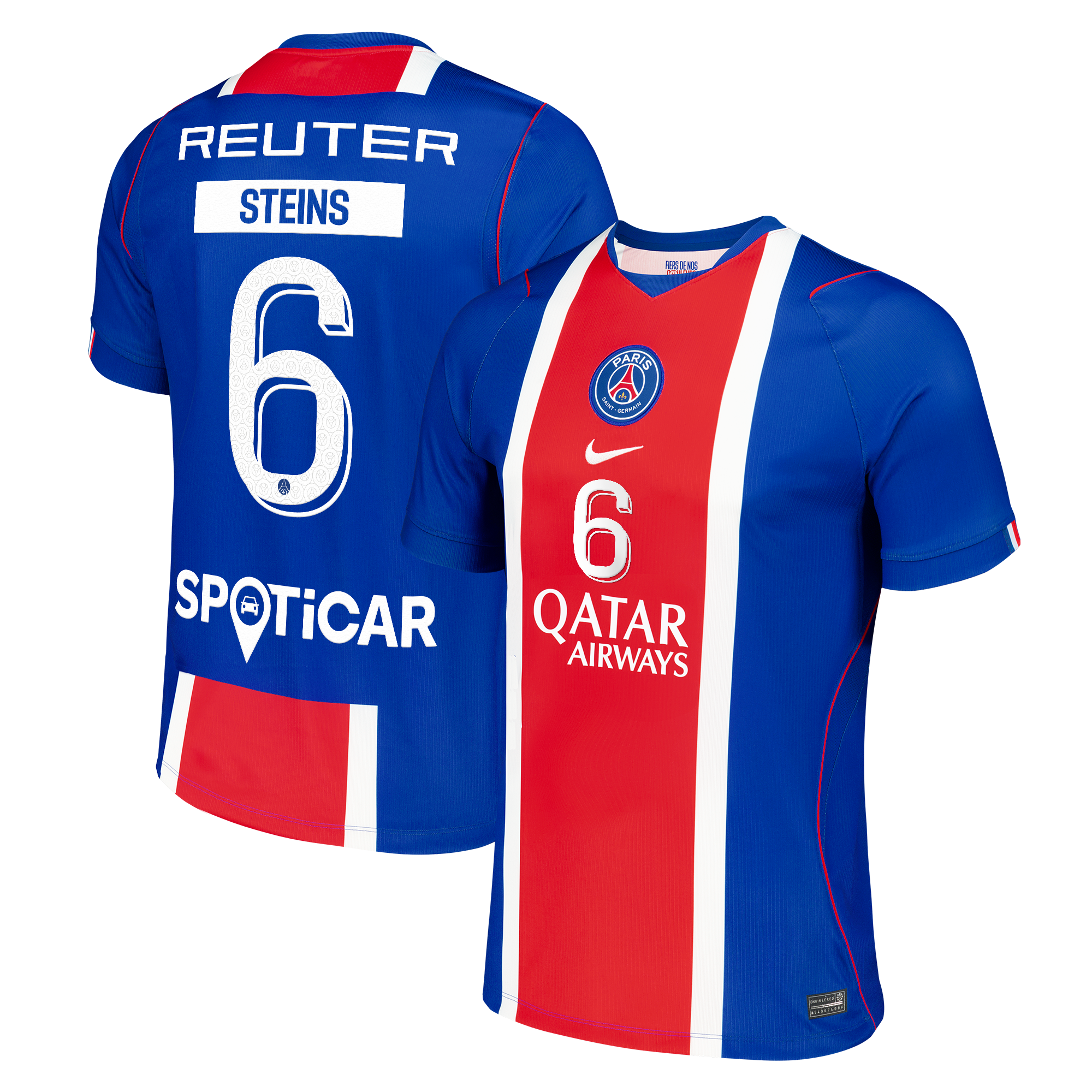 PSG Nike Stadium Handball Heimtrikot 2026-27 mit Aufdruck Steins 6