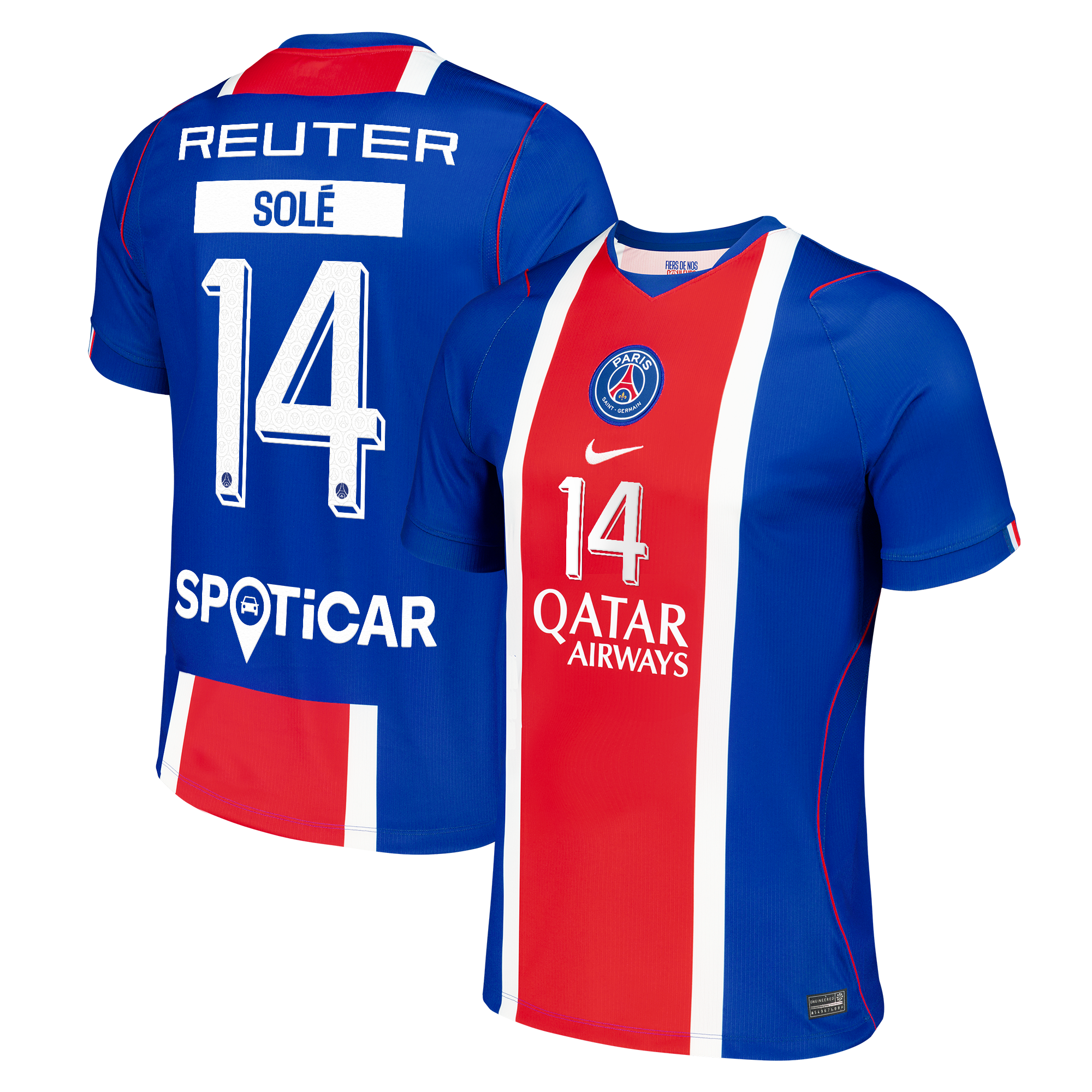 PSG Nike Stadium Handball Heimtrikot 2026-27 mit Aufdruck Solé 14