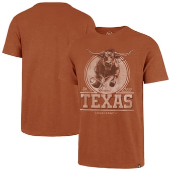 Men's '47  Texas Orange Texas Longhorns Emblem Mark Scrum T-Shirt