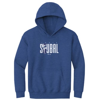Youth 500 Level Tarik Skubal Heather Royal Silhouette Hoodie