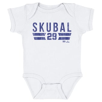 Infant 500 Level Tarik Skubal White Font Bodysuit