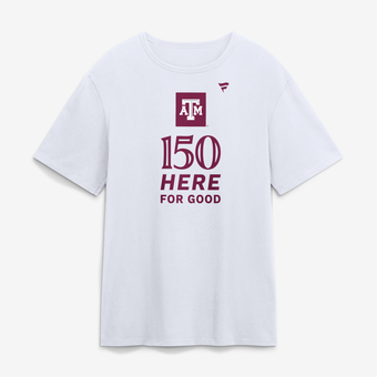 Men's White Texas A&M Aggies 150th Anniversary Here For Good T-Shirt