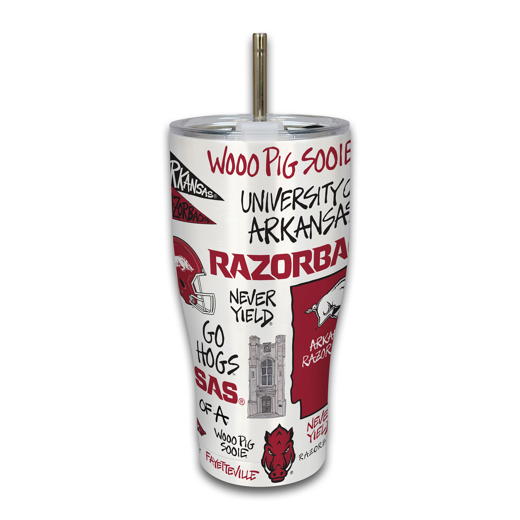 Arkansas Razorbacks Stainless Steel 30oz. Icon Tumbler