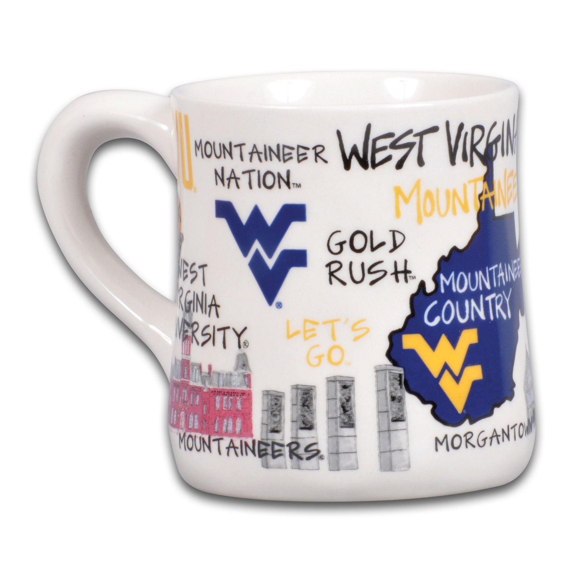 West Virginia Mountaineers Icon 20oz. Ceramic Icon Mug