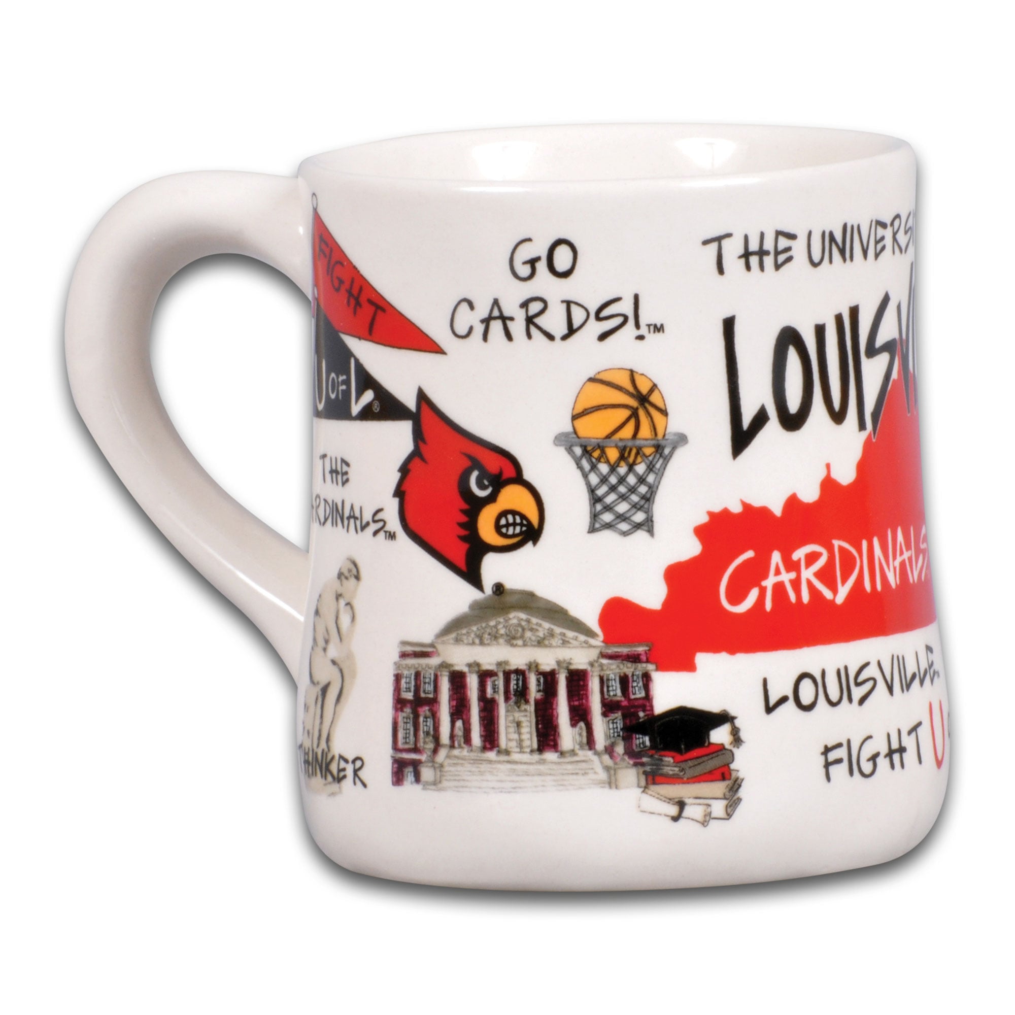 Louisville Cardinals Icon 20oz. Ceramic Icon Mug