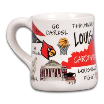 Louisville Cardinals Icon 20oz. Ceramic Icon Mug