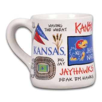 Kansas Jayhawks Icon 20oz. Ceramic Icon Mug
