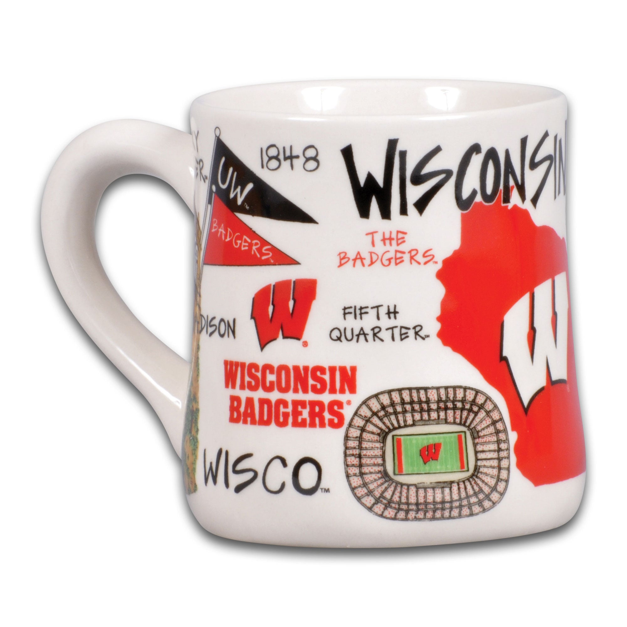 Wisconsin Badgers Icon 20oz. Ceramic Icon Mug