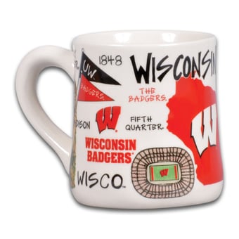 Wisconsin Badgers Icon 20oz. Ceramic Icon Mug