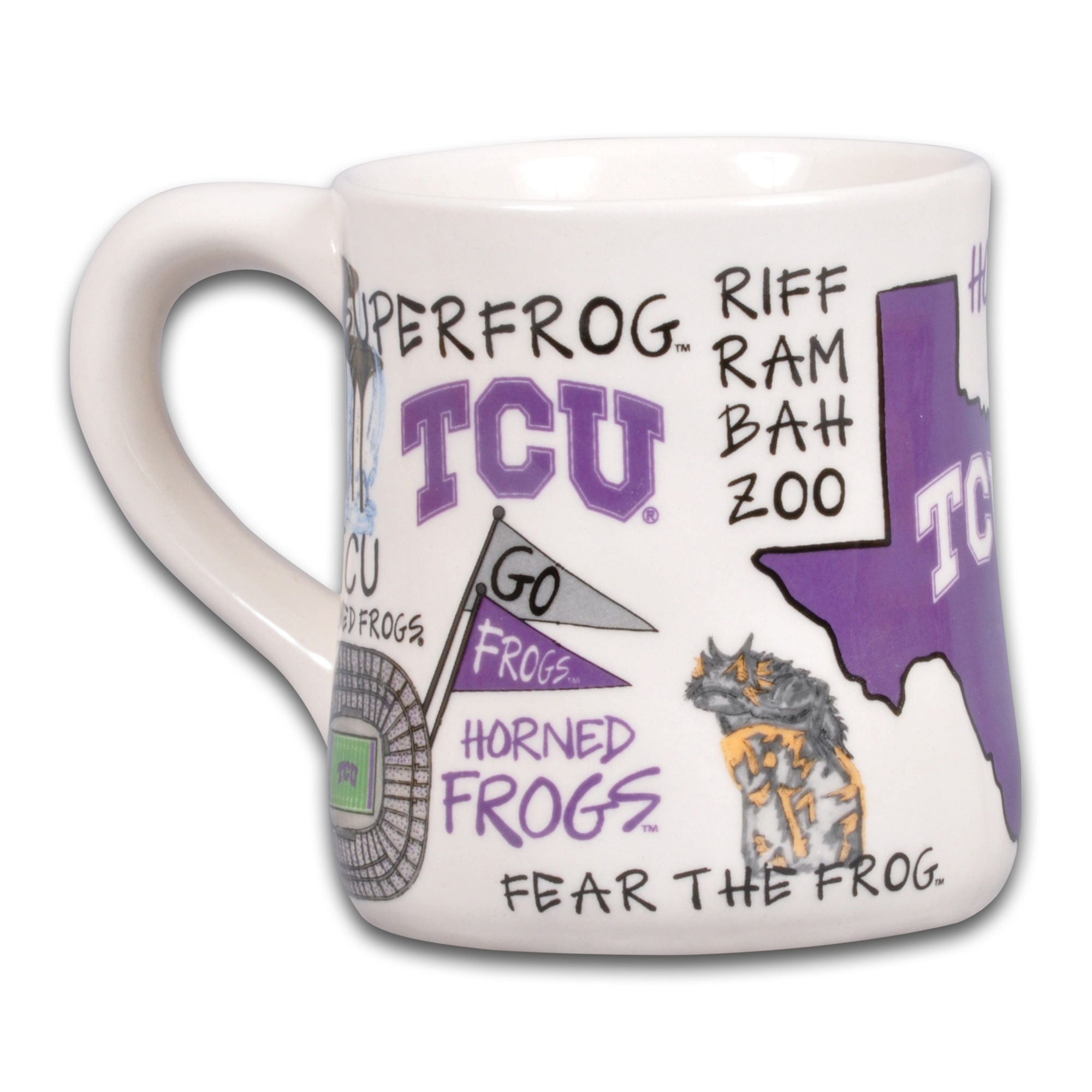 TCU Horned Frogs Icon 20oz. Ceramic Icon Mug