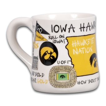 Iowa Hawkeyes Icon 20oz. Ceramic Icon Mug