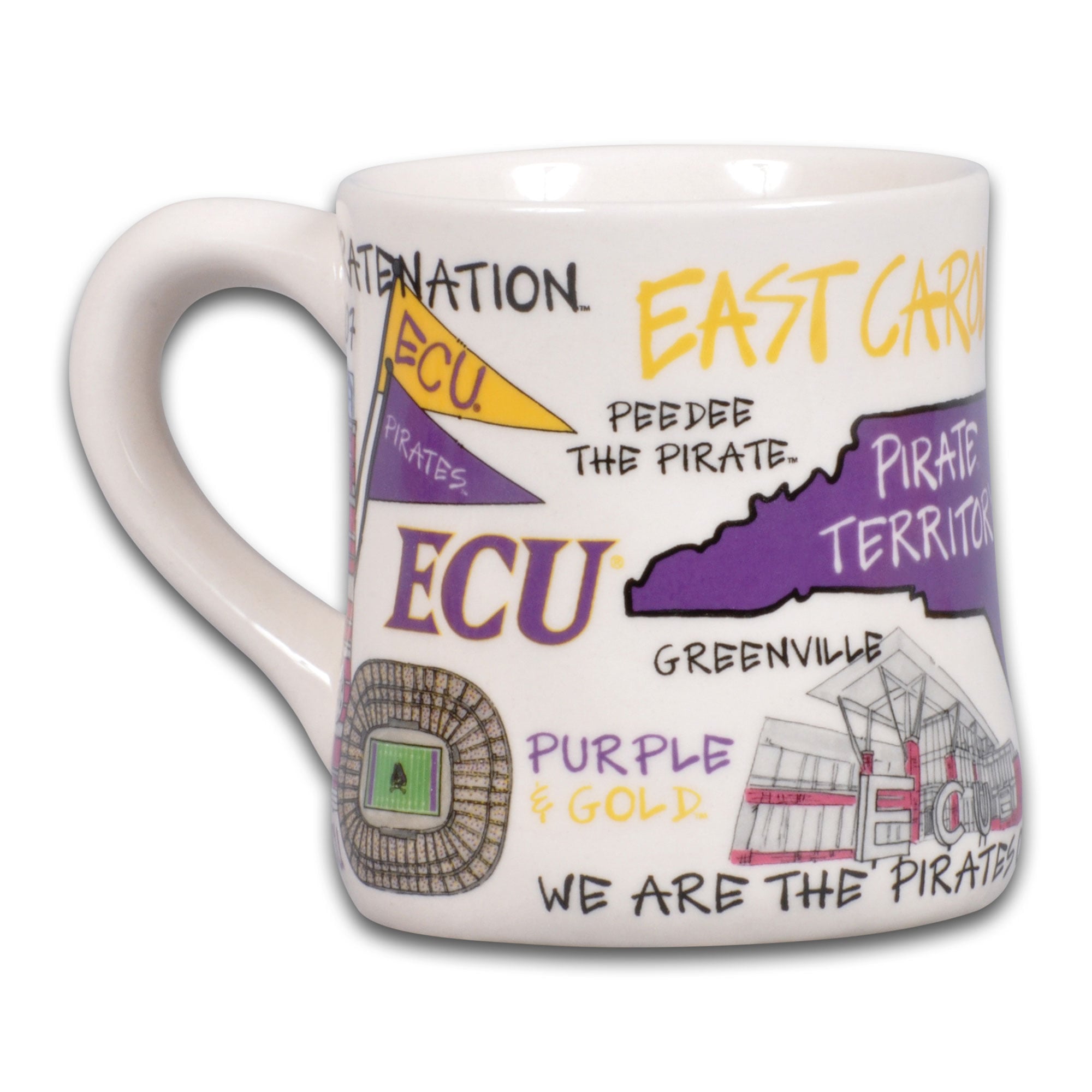 ECU Pirates Icon 20oz. Ceramic Icon Mug