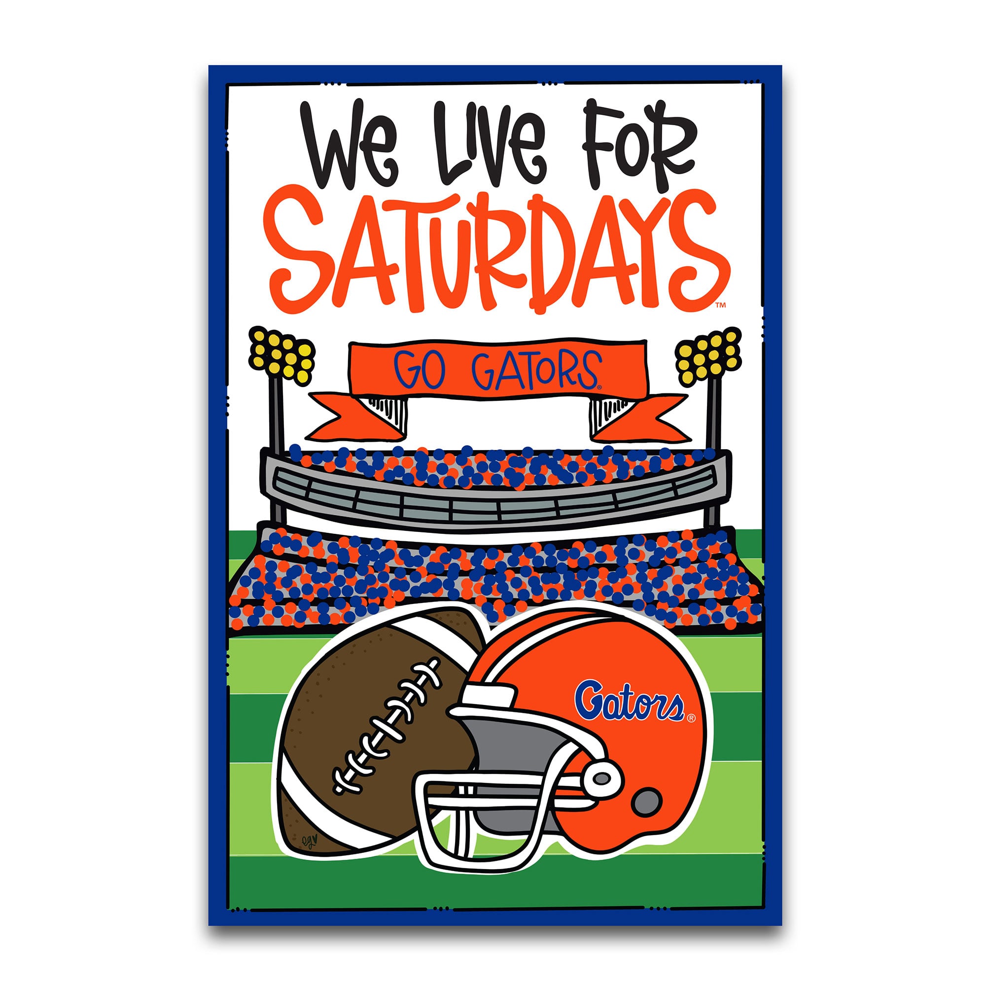 Florida Gators We Live For Saturdays 12" x 18" Garden Flag